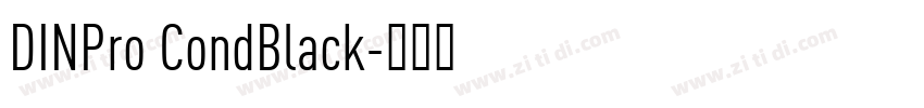DINPro CondBlack字体转换